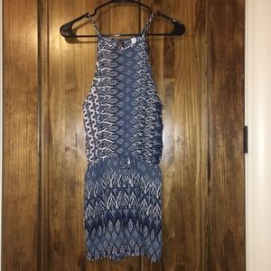 Super Cute, Blue, Patterned, Romper!